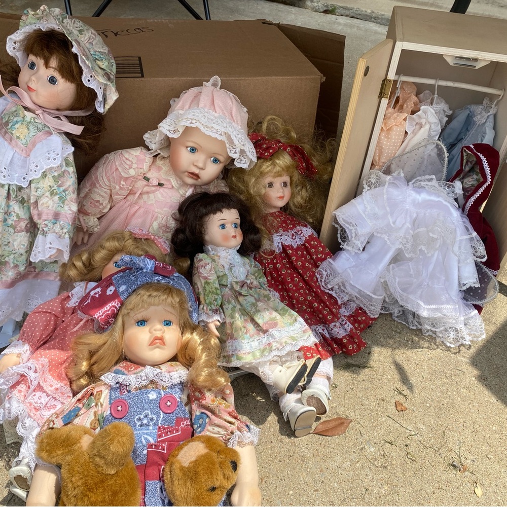Vintage Porcelain Dolls Collection